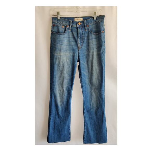 Madewell Cali Demi Boot Ankle Jeans in Kemper Wash Back Seam Edition Size 28 - Picture 4 of 7